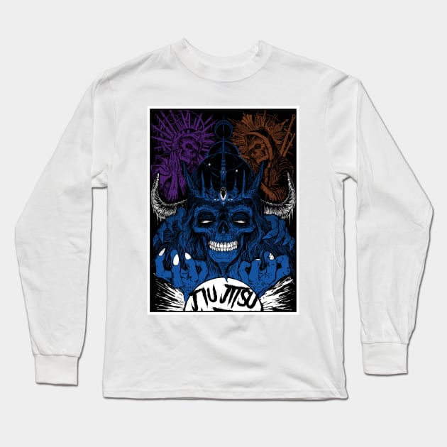 Metal Jitsu Long Sleeve T-Shirt by Toshi